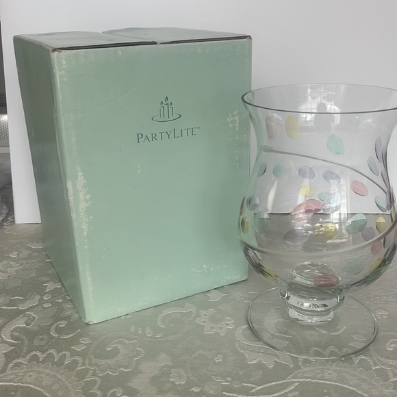 PartyLite Jardiniere Hurricane Vase - w/ original packaging